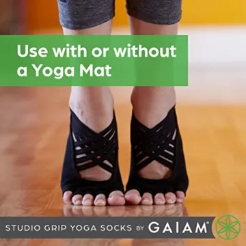 Gaiam Grippy Yoga Socks for All Fitness Activities