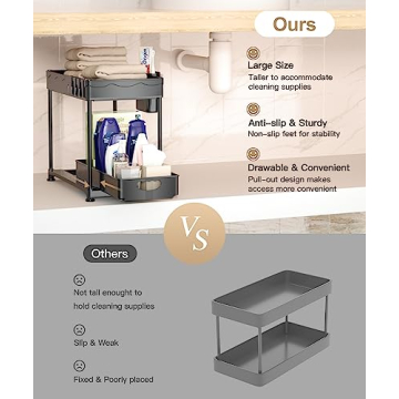 MERRYBOX Under Sink Organizer - Maximize Your Space Efficiently