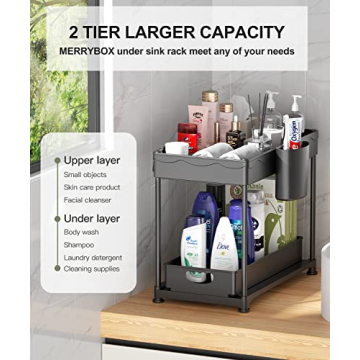 MERRYBOX Under Sink Organizer - Maximize Your Space Efficiently