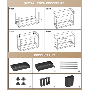 MERRYBOX Under Sink Organizer - Maximize Your Space Efficiently