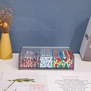Yesesion Clear Office Organizer – Versatile 2 Pack Caddy