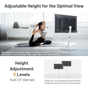 WALL A2 High Type Universal Rolling TV Stand 24-55 Inch