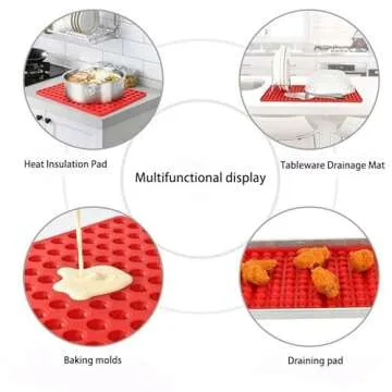 NIKKIER 468-Cavity Mini Round Silicone Mold,Chocolate Drops Molds,Dog Treats Baking,Semi Sphere Gummy Candy Molds for Small Jelly, Cookie, Candy, Biscuit