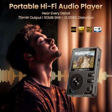 HIFI WALKER H2 HiFi MP3 Player – Premium DSD FLAC Portable Audio