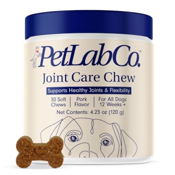 PetLab Co. Joint Care Chews for Dogs - High Levels of Glucosamine, Green Lipped Mussels, Omega 3 and...