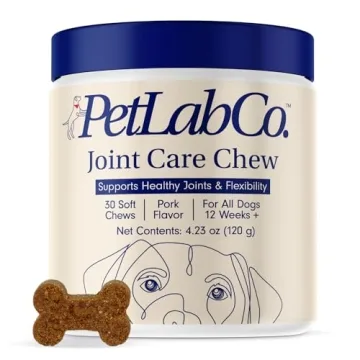 PetLab Co. Joint Care Chews for Dogs - High Levels of Glucosamine, Green Lipped Mussels, Omega 3 and...