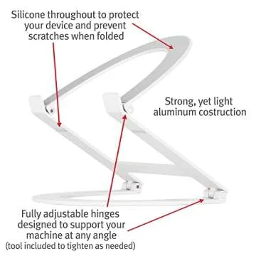 Ergonomic Twelve South Curve Flex Laptop Stand for All