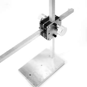 Kihomi Stop Motion Animation Winder Rig System with Vertical & Horizontal Rails, Stop Motion Armature Kit for Animators, Photography, Claymation and Creative Projects, Includes 5 Connectors (26cm)