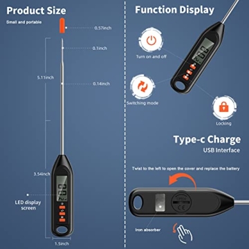 Infrared Food Thermometer Gun for Perfect Cooking