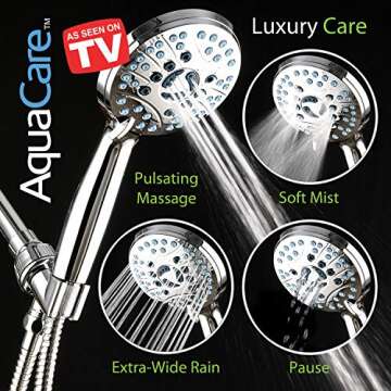 AquaCare High-Pressure 8-Mode Shower Head for Ultimate Cleanliness