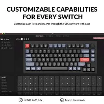 Keychron Q1 Wired Custom Mechanical Keyboard - 75% Layout