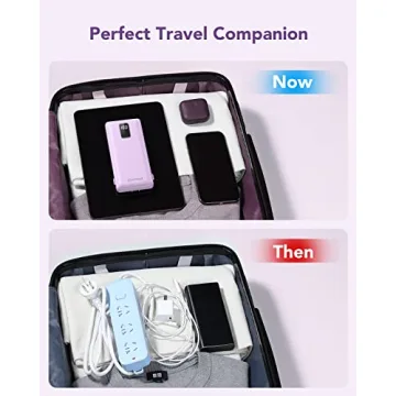 Charmast 10000mAh Portable Charger Built-in Cables Wall Plug