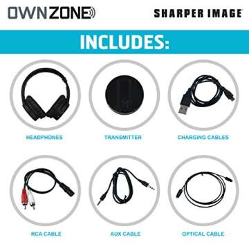 Own Zone Wireless TV Headphones - No Pairing Required!