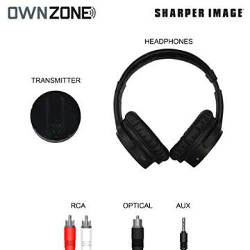 Own Zone Wireless TV Headphones - No Pairing Required!