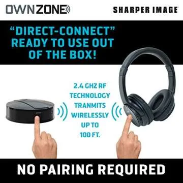 Own Zone Wireless TV Headphones - No Pairing Required!