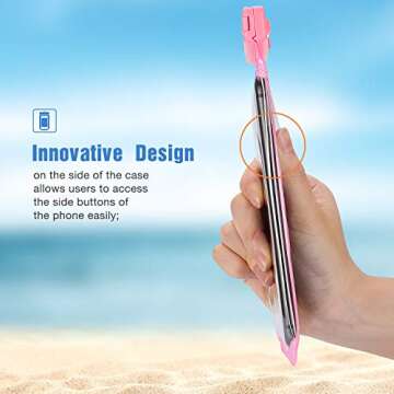 ProCase Universal Waterproof Case Cellphone Dry Bag Bundle with JOTO 2 Pack Luggage Tag for Suitcases