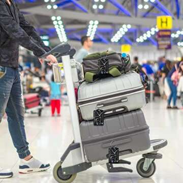 ProCase Universal Waterproof Case Cellphone Dry Bag Bundle with JOTO 2 Pack Luggage Tag for Suitcases