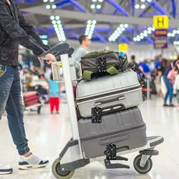 ProCase Universal Waterproof Case Cellphone Dry Bag Bundle with JOTO 2 Pack Luggage Tag for Suitcases