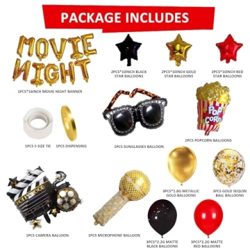 Movie Night Decorations Set for Festive Theme Parties