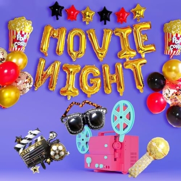 Movie Night Decorations Set for Festive Theme Parties