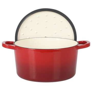 Crock-Pot Artisan Oval Cast Iron Dutch Oven for Cooking