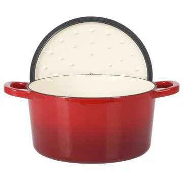 Crock-Pot Artisan Oval Cast Iron Dutch Oven for Cooking