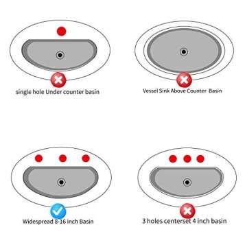 GGStudy 8 inch Antique Brass Bathroom Faucet - Elegant Design