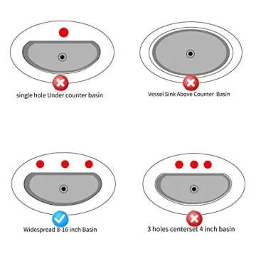 GGStudy 8 inch Antique Brass Bathroom Faucet - Elegant Design