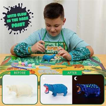 BONNYCO Animal Toys Painting Kit for Kids Ages 3-12