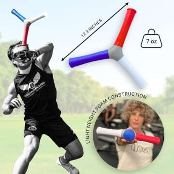 HECOstix - Red White Blue - Hand Eye Coordination & Reaction Speed Training Tool – Improve Sports ...