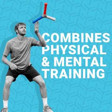 HECOstix - Red White Blue - Hand Eye Coordination & Reaction Speed Training Tool – Improve Sports Performance, Exercise, and Fun for All Ages