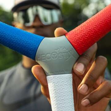 HECOstix - Red White Blue - Hand Eye Coordination & Reaction Speed Training Tool – Improve Sports Performance, Exercise, and Fun for All Ages