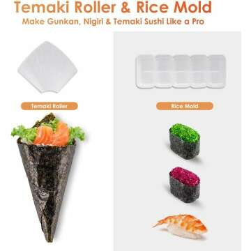 Delamu Sushi Making Kit - Complete 20 in 1 Set