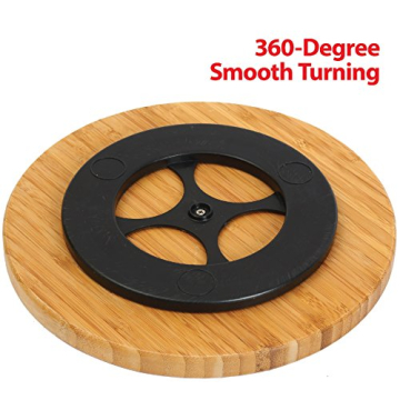 YBM Home Bamboo Wooden Non-Skid Kitchen Spinner