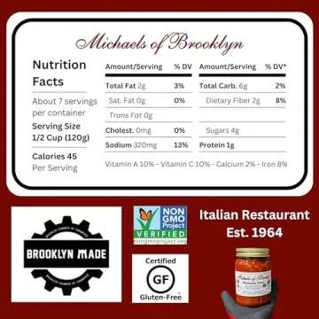 Michael's of Brooklyn Tomatoes & Fresh Basil Pasta Sauce - Authentic Italian Flavors