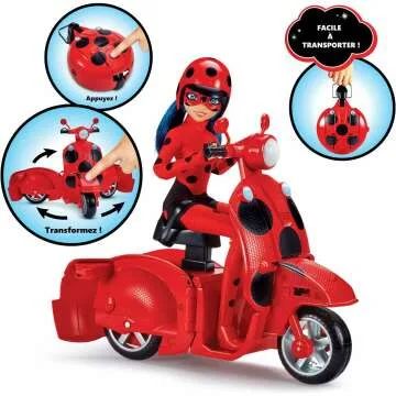 Ladybug Doll & Scooter Playset - Fun & Adventure
