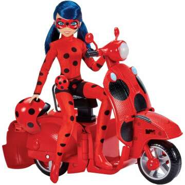 Ladybug Doll & Scooter Playset - Fun & Adventure