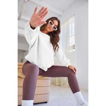 EFAN Women's Cozy Oversized Crewneck Sweatshirt 2025
