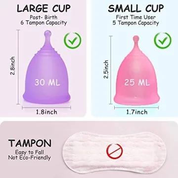 Fliurich Menstrual Cup Kit - Portable Sterilizer & Cups