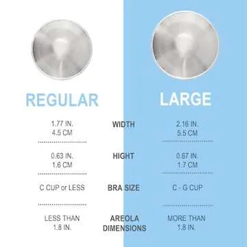 Ciciel The Original Silver Nursing Cups - Nipple Shield - Breastfeeding Essentials Must Haves - Nipple Shields for Breastfeeding Newborn - (Regular (Blue Case))