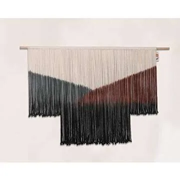 Large Bohemian Macrame Wall Hanging Tapestry 59"x35"