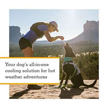 Ruffwear, Swamp Cooler Dog Harness, Lightweight with Evaporative Cooling for Hot Weather, Sage Green, XX-Small