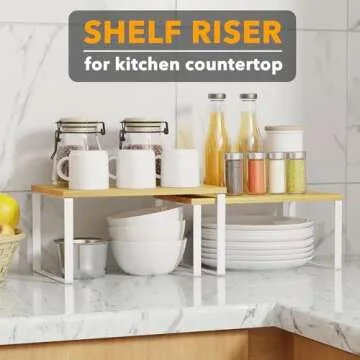 SpaceAid Kitchen Shelf Organizers for Stylish Storage