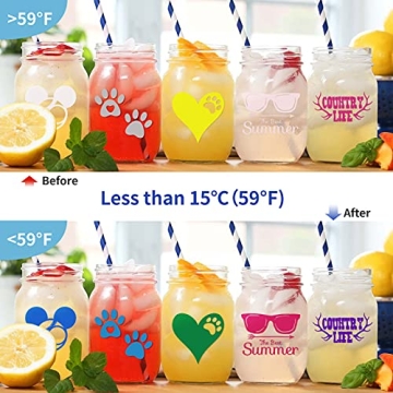 HTVRONT Color Changing Vinyl for Crafters - 8 Pack