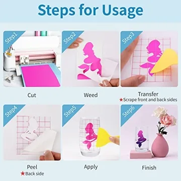 HTVRONT Color Changing Vinyl for Crafters - 8 Pack