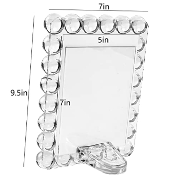 DONOUCLS Crystal Photo Frame – Elegant 5x7 Gift Boxed Design