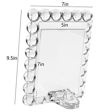 DONOUCLS Crystal Photo Frame – Elegant 5x7 Gift Boxed Design