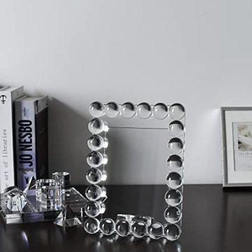 DONOUCLS Crystal Photo Frame – Elegant 5x7 Gift Boxed Design