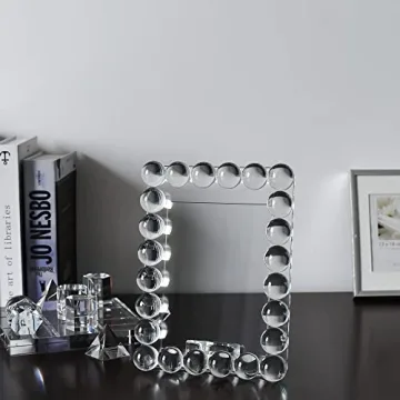 DONOUCLS Crystal Photo Frame – Elegant 5x7 Gift Boxed Design