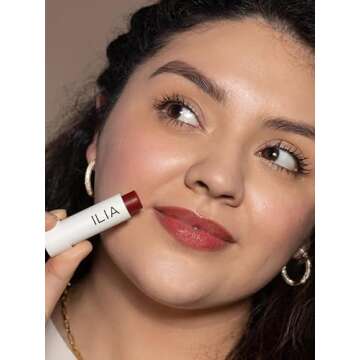 ILIA - Balmy Tint Hydrating Lip Balm | Non-Toxic, Cruelty-Free, Moisturizing + Sheer, Buildable Lip Color (Lady, 0.15 oz | 4.4 g)